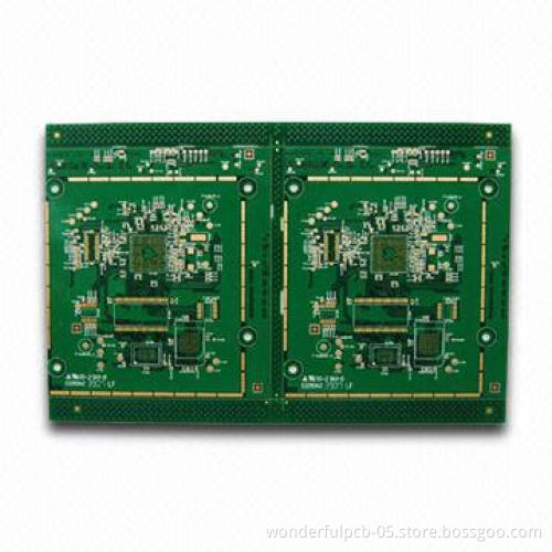 Gold-plated High-density Multilayer PCB with Overall Thickness of 1.6 to 3.2mm